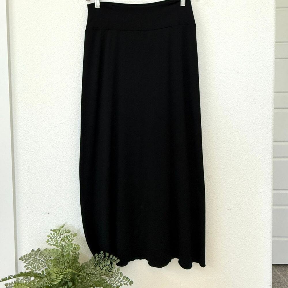 Untouched World Merino Wool Skirt Black Stretch‎ Pull On Sustainable Large